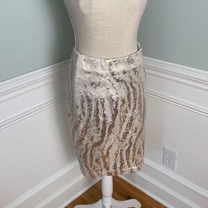 Bariano Australia Rose Gold Shimmer Skirt New with tags size 6